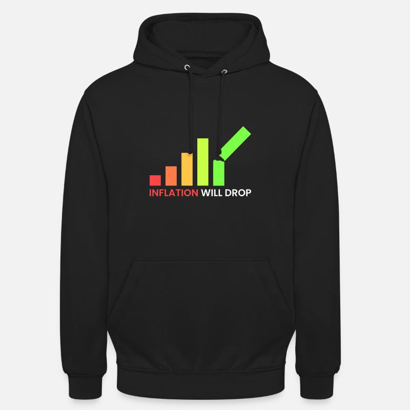 die Inflation wird sinken - Unisex Hoodie - Schwarz