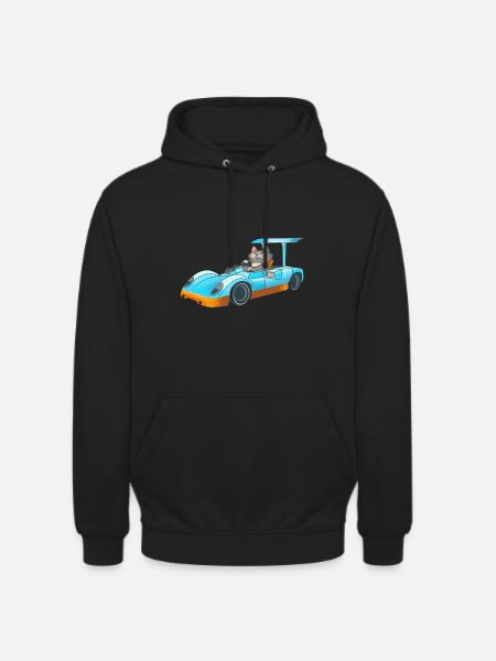 Racer Cat - Unisex Hoodie - black