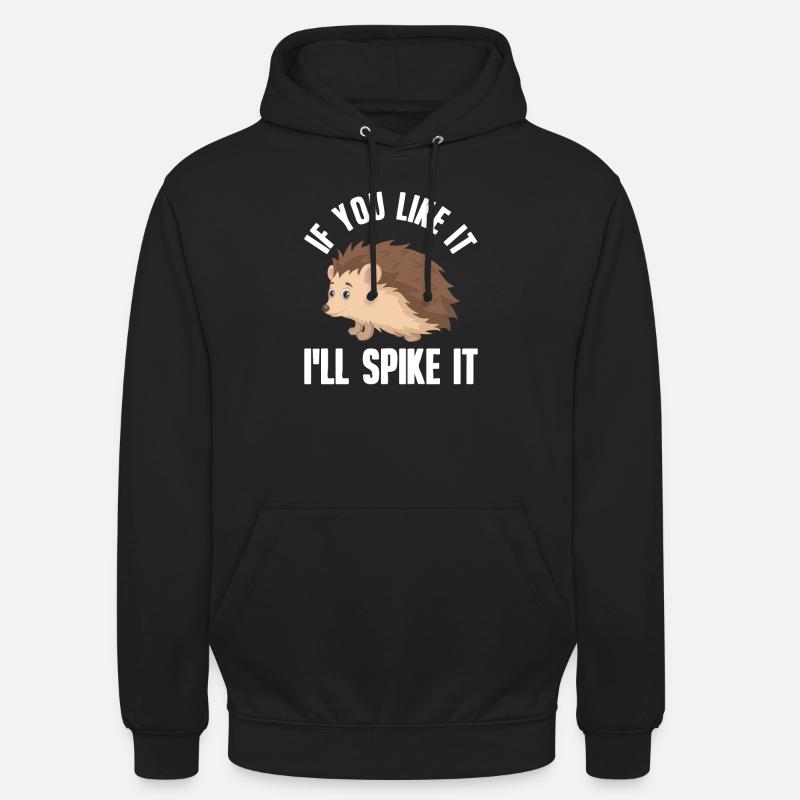 Hérisson - Sweat-shirt à capuche unisexe - noir