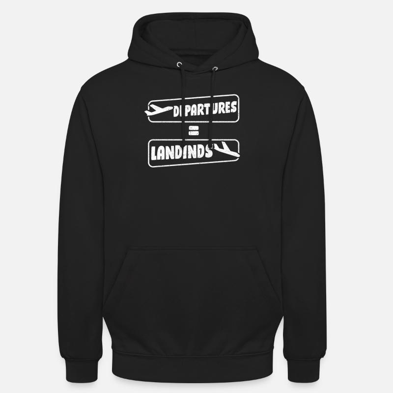 Airplane Pilot Pilot Pilot Pilot - Unisex Hoodie - black