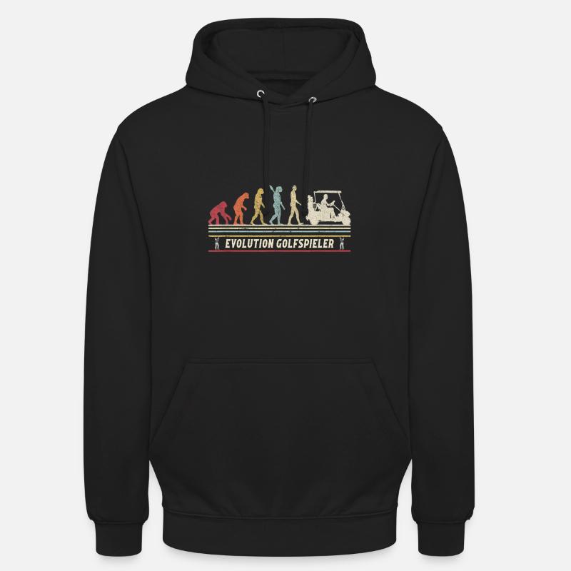 Evolution Golf retro - Sweat-shirt à capuche unisexe - noir