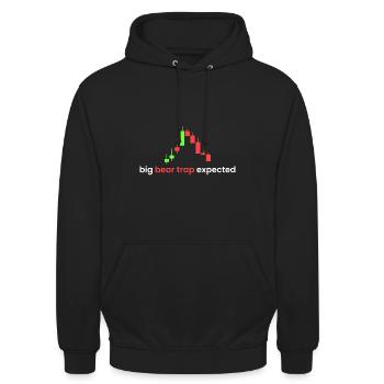 Big bear expected - Unisex Hoodie - black - Front - Alina (178cm) & Michal (187cm)
