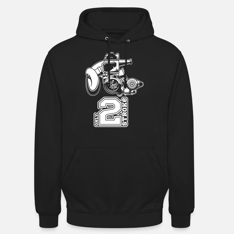 moteur 2T - Sweat-shirt à capuche unisexe - noir