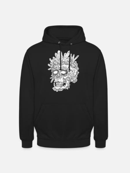 the Crystal Skull - Unisex Hoodie - black