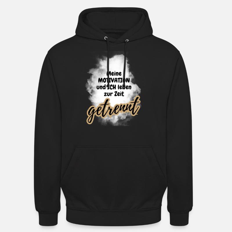 POSITIVE EINSTELLUNG MINDSET Motivation - Unisex Hoodie - Schwarz