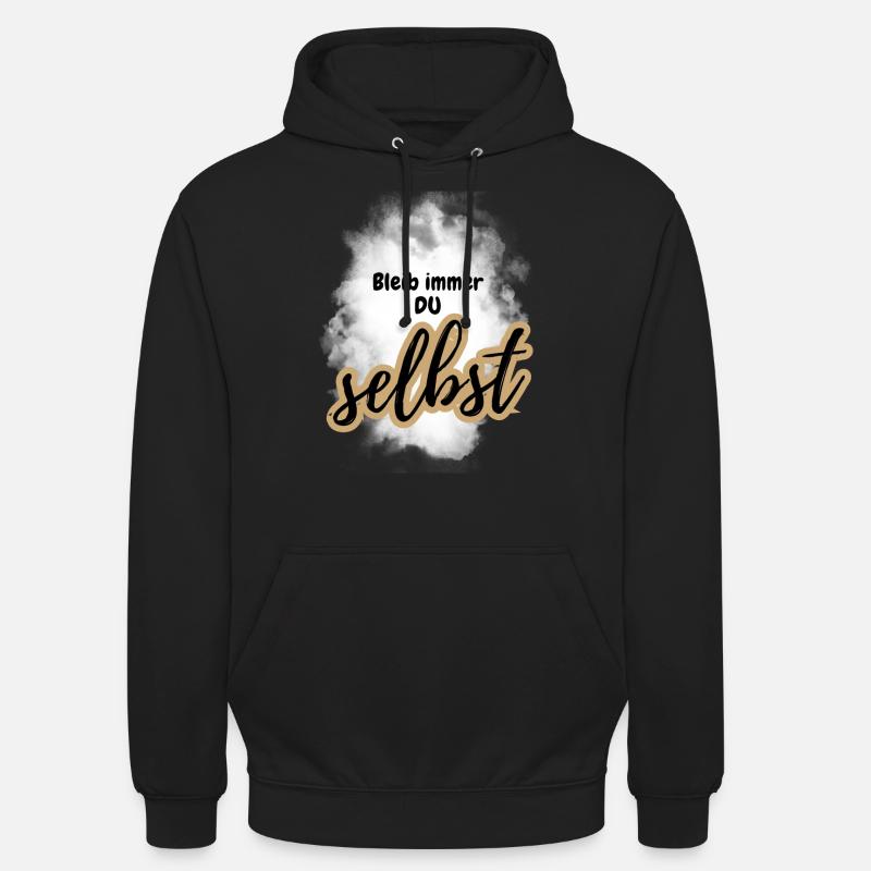 POSITIVE EINSTELLUNG MINDSET Motivation - Unisex Hoodie - Schwarz