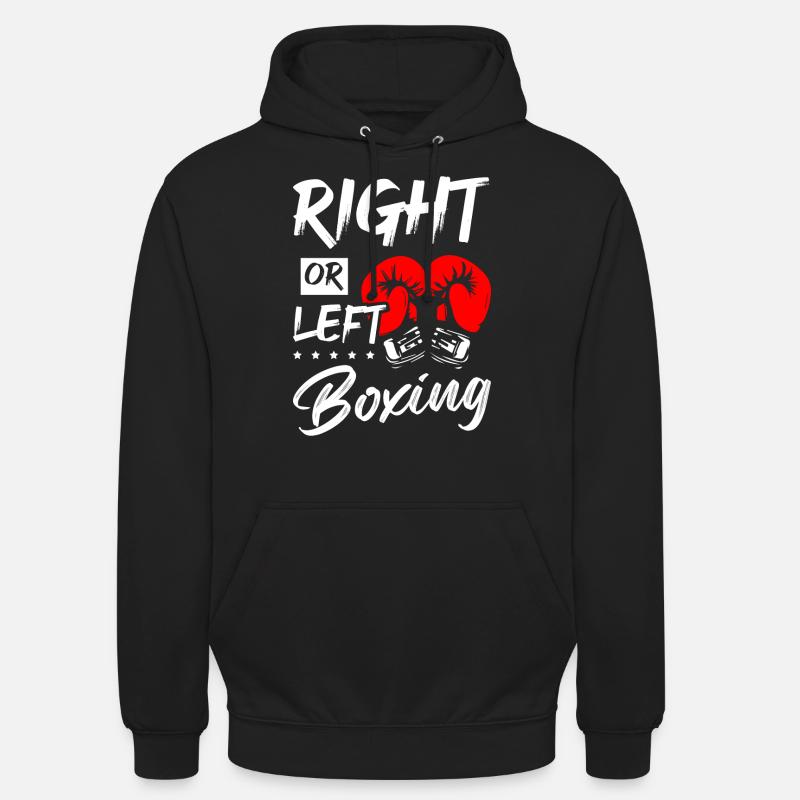 Right or Left Boxing - Unisex Hoodie - Schwarz