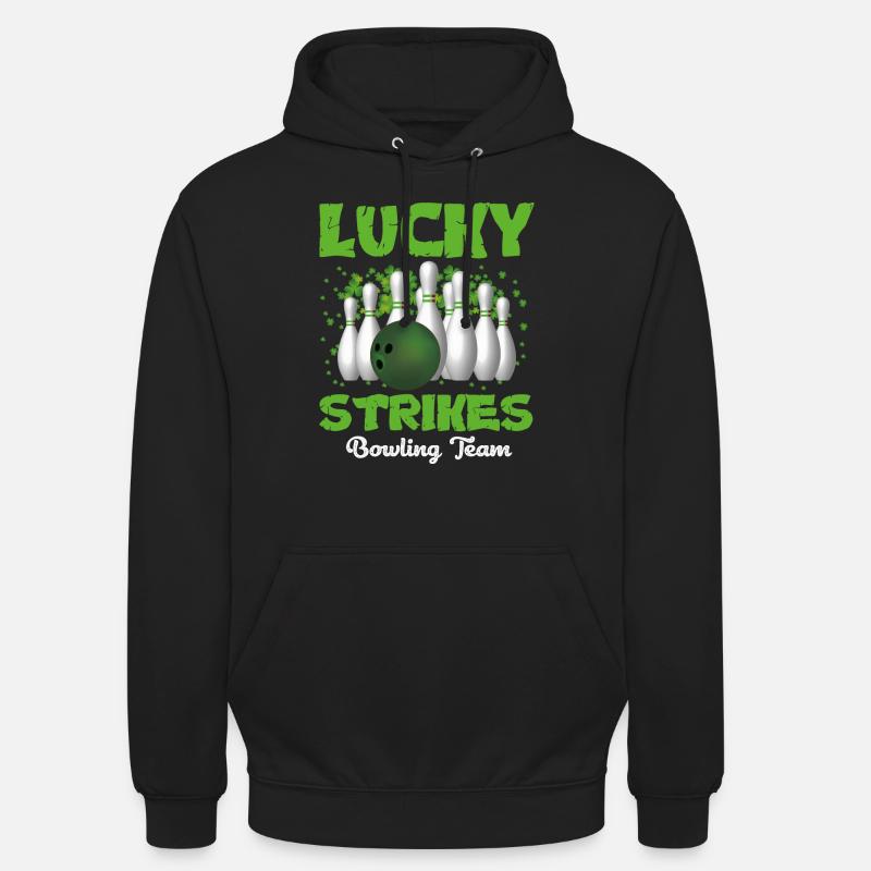 Lucky strikes bowling team - Sweat-shirt à capuche unisexe - noir