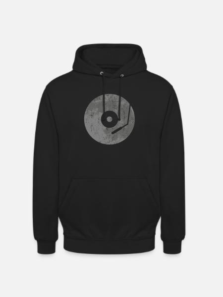 Disques de disques cadeau - Sweat-shirt à capuche unisexe - noir