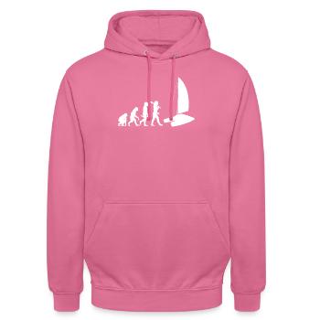 Katamaran Segeln Evolution Segelsport - Unisex Hoodie - Pink - Vorne - Alina (178cm) & Michal (187cm)