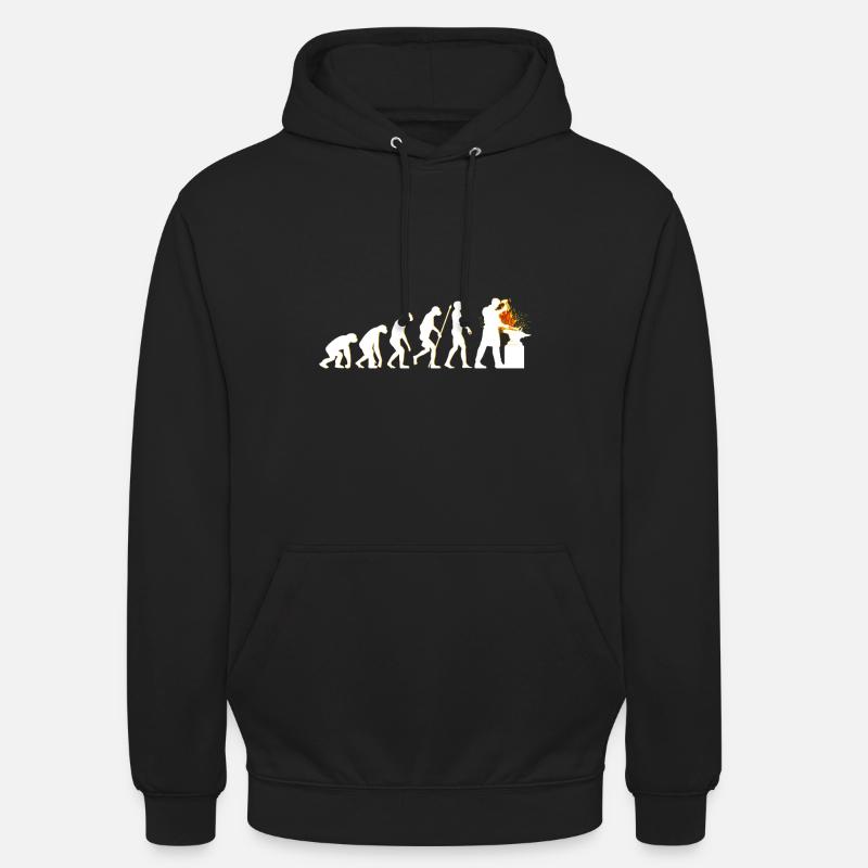 Farrier Evolution blacksmith gift Unisex Hoodie