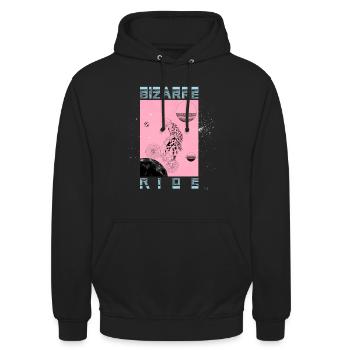 Couleur de trajet bizarre - Sweat-shirt à capuche unisexe - noir - Devant - Alina (178cm) & Michal (187cm)