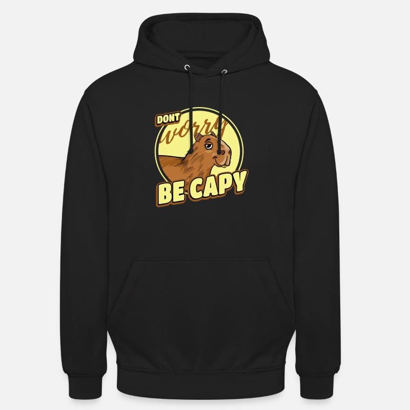 Capybara Retro Capibara - Unisex Hoodie - black
