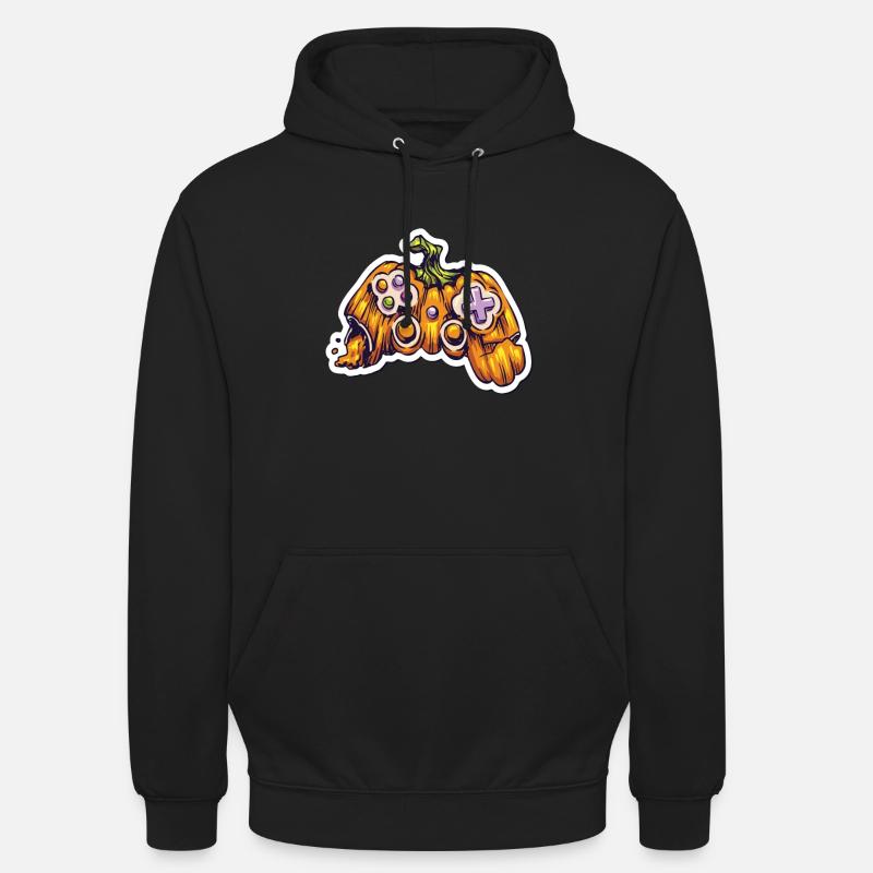 Pumpkin Joystick Controller Gamer - Sweat-shirt à capuche unisexe - noir