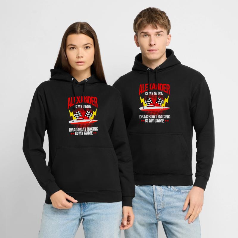 Conception de bateaux de course pour les courses de dragsters Sweat-shirt à capuche unisexe
