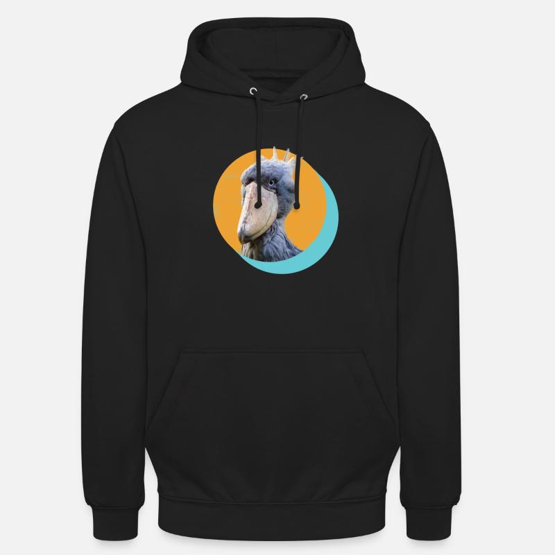 Bec-de-sabot ornitologue - Sweat-shirt à capuche unisexe - noir