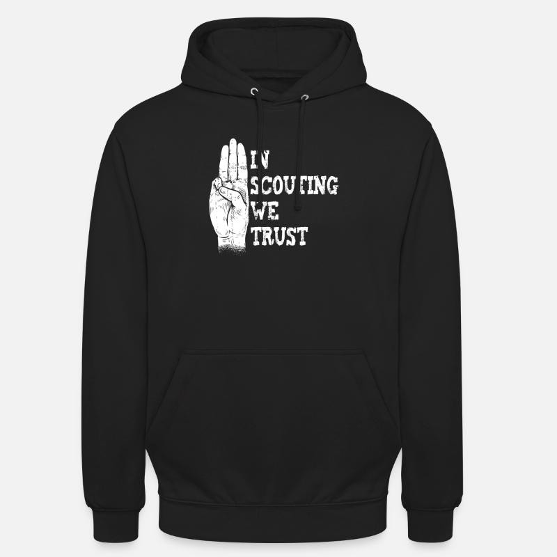 Éclaireur - Sweat-shirt à capuche unisexe - noir