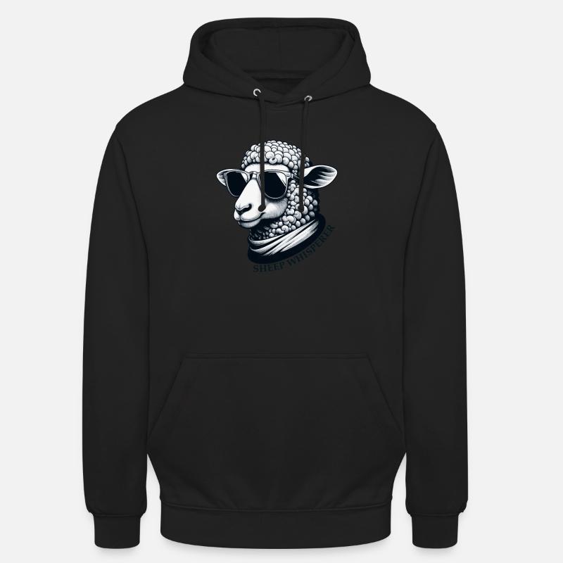 Schafsflüsterer Schaf - Unisex Hoodie - Schwarz