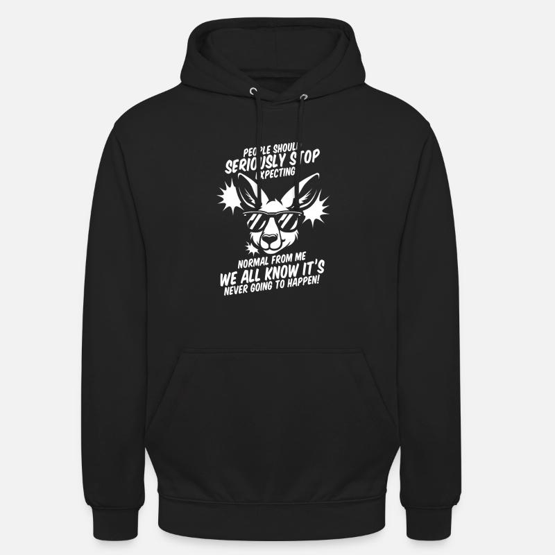 Känguru - Unisex Hoodie - Schwarz