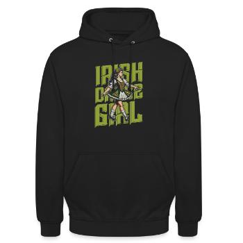 Irish Dance Irischer Tanz - Unisex Hoodie - Schwarz - Vorne - Alina (178cm) & Michal (187cm)