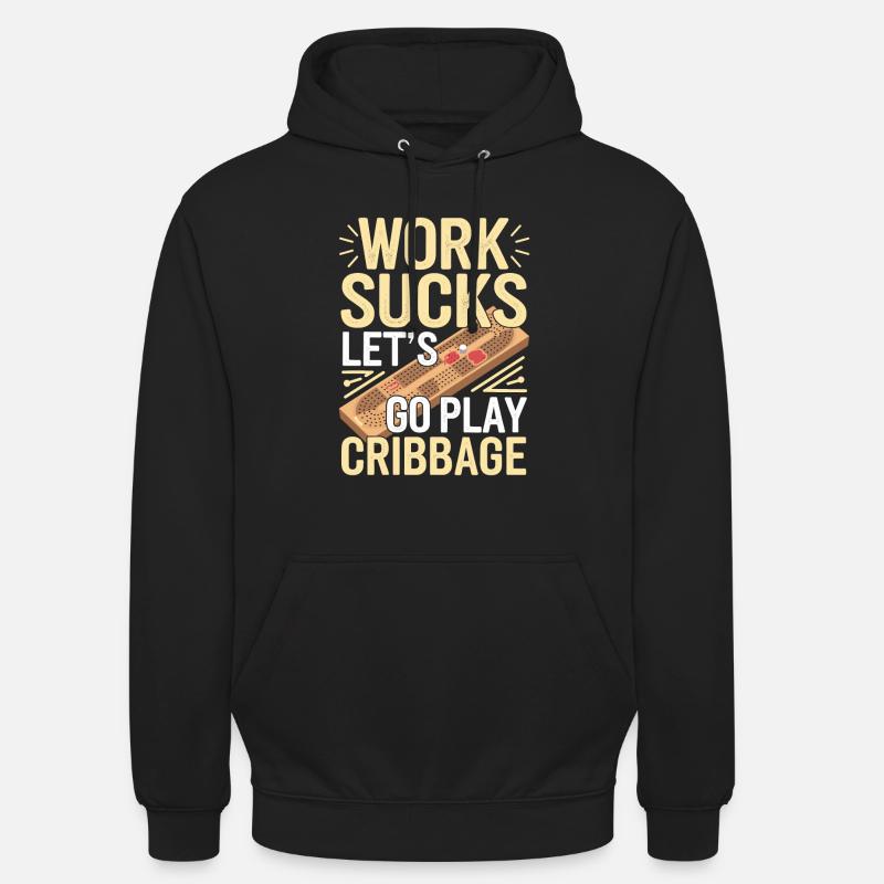 Cribbage - Sweat-shirt à capuche unisexe - noir