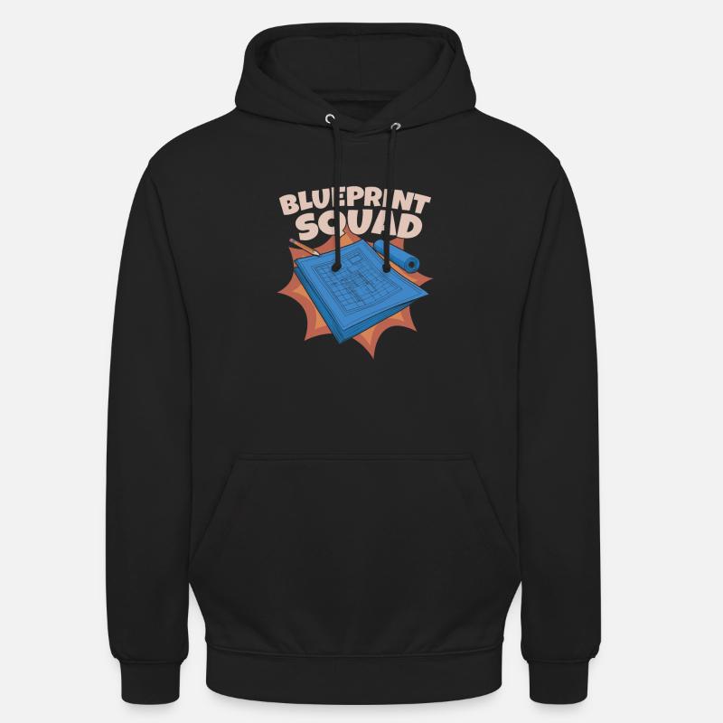 Équipe d’architecture d’architecte - Sweat-shirt à capuche unisexe - noir