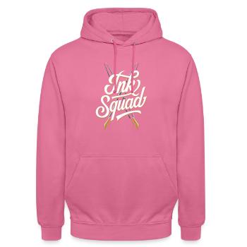 Kalligraph Kader - Unisex Hoodie - Pink - Vorne - Alina (178cm) & Michal (187cm)