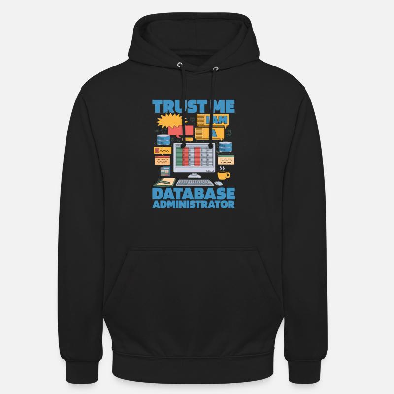 Administrateur de base de données - Sweat-shirt à capuche unisexe - noir