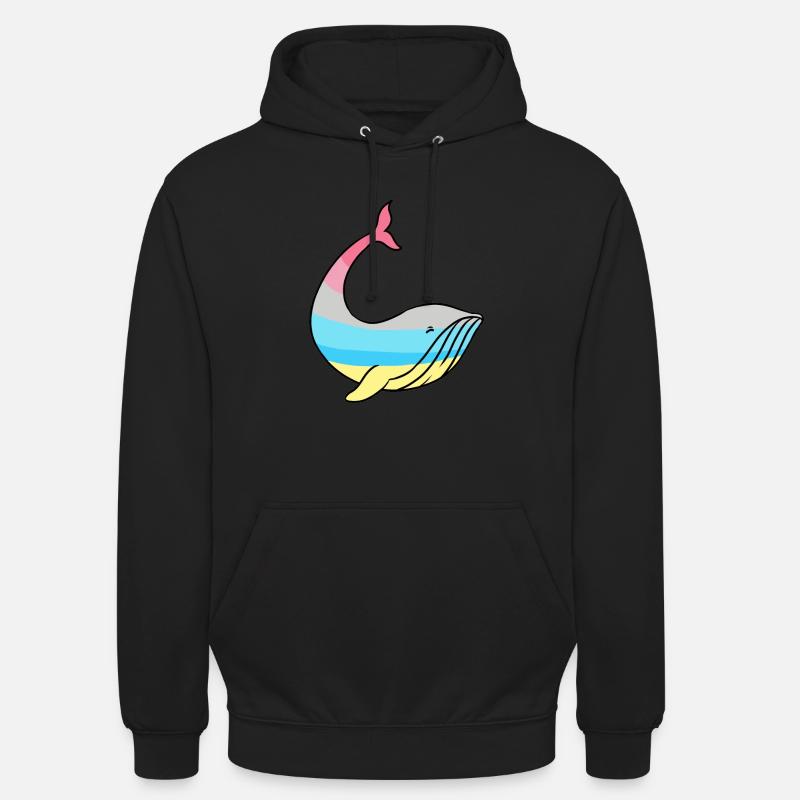 Wal Genderflux Pride - Unisex Hoodie - Schwarz