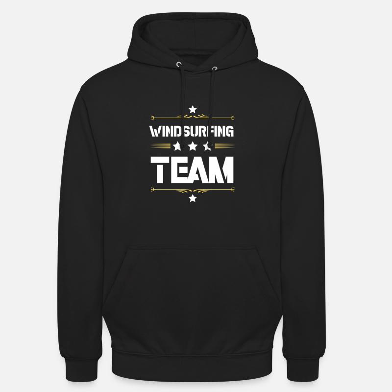 Équipe de planche à voile - Sweat-shirt à capuche unisexe - noir