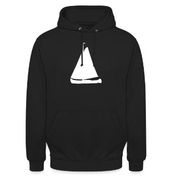 Segelschiff - Unisex Hoodie - Schwarz - Vorne - Alina (178cm) & Michal (187cm)