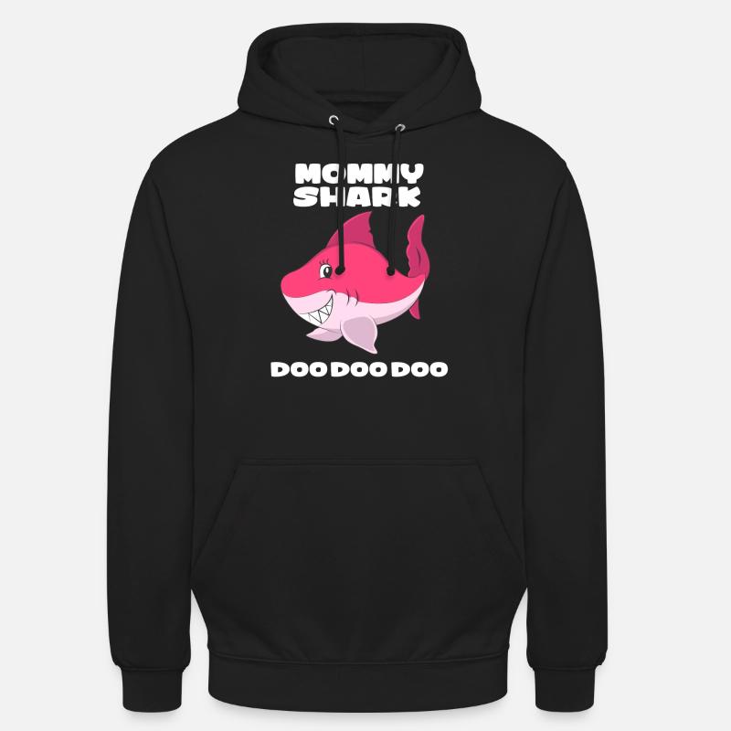 Requin maman - Sweat-shirt à capuche unisexe - noir