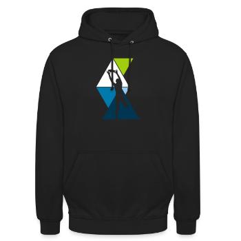 Ultimate Frisbee - Unisex Hoodie - Schwarz - Vorne - Alina (178cm) & Michal (187cm)