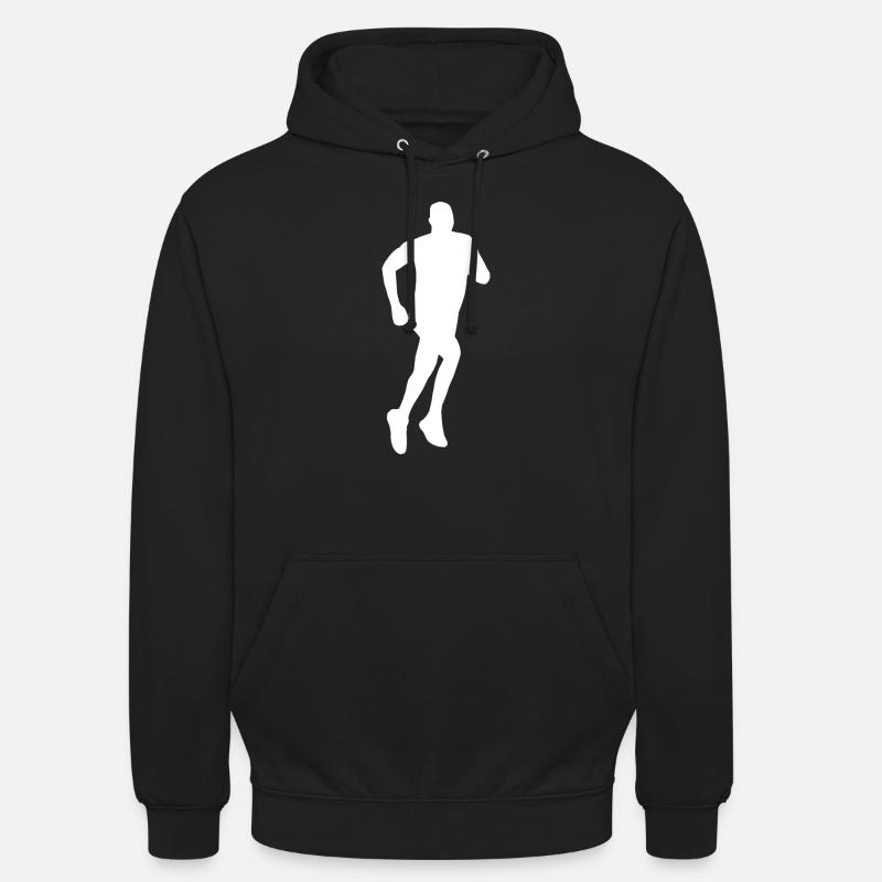 jogging - Sweat-shirt à capuche unisexe - noir