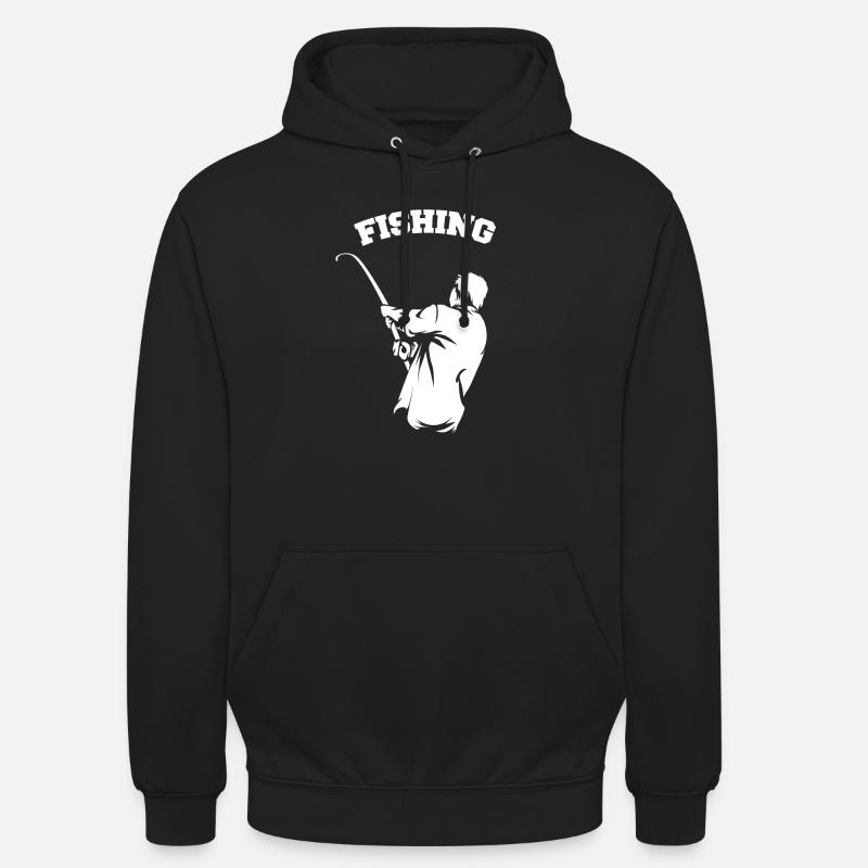 Pêche pêche pêche pêche - Sweat-shirt à capuche unisexe - noir