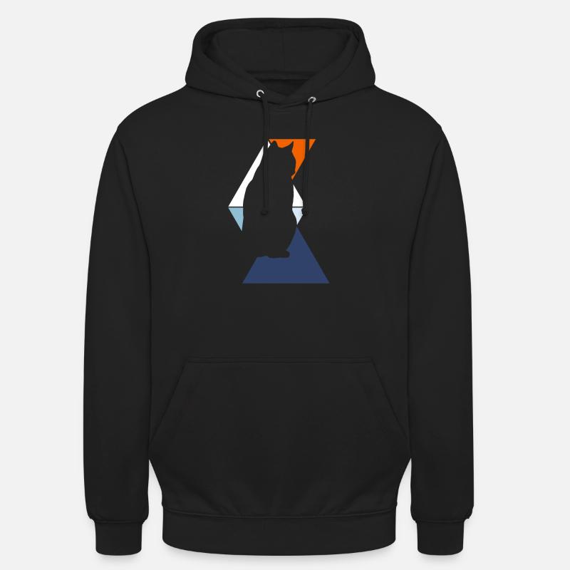 Katzen Katze - Sweat-shirt à capuche unisexe - noir
