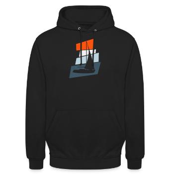 Schiff - Unisex Hoodie - Schwarz - Vorne - Alina (178cm) & Michal (187cm)