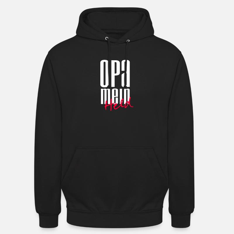 Opa mein Held - Unisex Hoodie - Schwarz