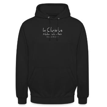 Christliche Zitate - Unisex Hoodie - Schwarz - Vorne - Alina (178cm) & Michal (187cm)