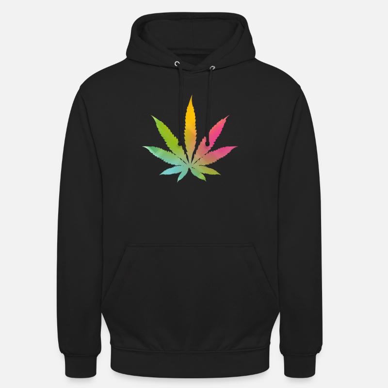 cannabis - Sweat-shirt à capuche unisexe - noir