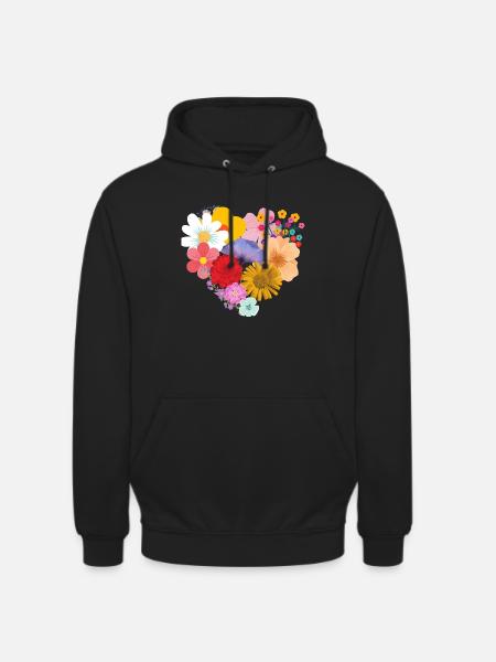 Love flower - Unisex Hoodie - black