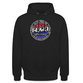 Texel Träume Nordholland Niederland Urlaub Insel - Unisex Hoodie - Schwarz - Vorne - Alina (178cm) & Michal (187cm)