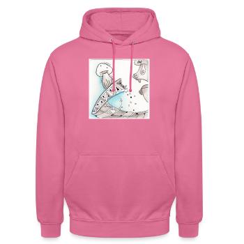 Wirrwarr 40 - Unisex Hoodie - Pink - Vorne - Alina (178cm) & Michal (187cm)