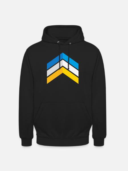 Down-Syndrom Drei-Chromosomen-Pfeile Bewusstsein - Unisex Hoodie - Schwarz
