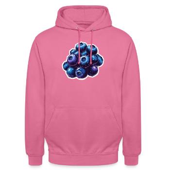 Blaubeeren - Unisex Hoodie - Pink - Vorne - Alina (178cm) & Michal (187cm)