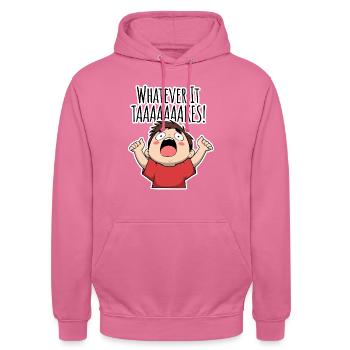 Whatever it TAAAAAKES! - Unisex Hoodie - Pink - Vorne - Alina (178cm) & Michal (187cm)