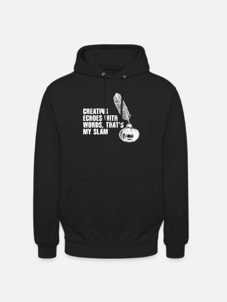 Quill Echoes Slam Poetry - Unisex Hoodie - black
