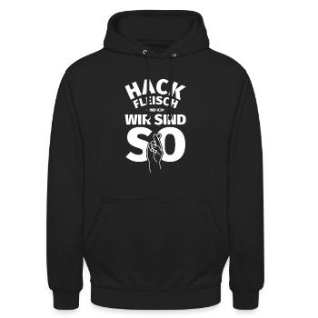 Mince gifts funny saying hack - Unisex Hoodie - black - Front - Alina (178cm) & Michal (187cm)