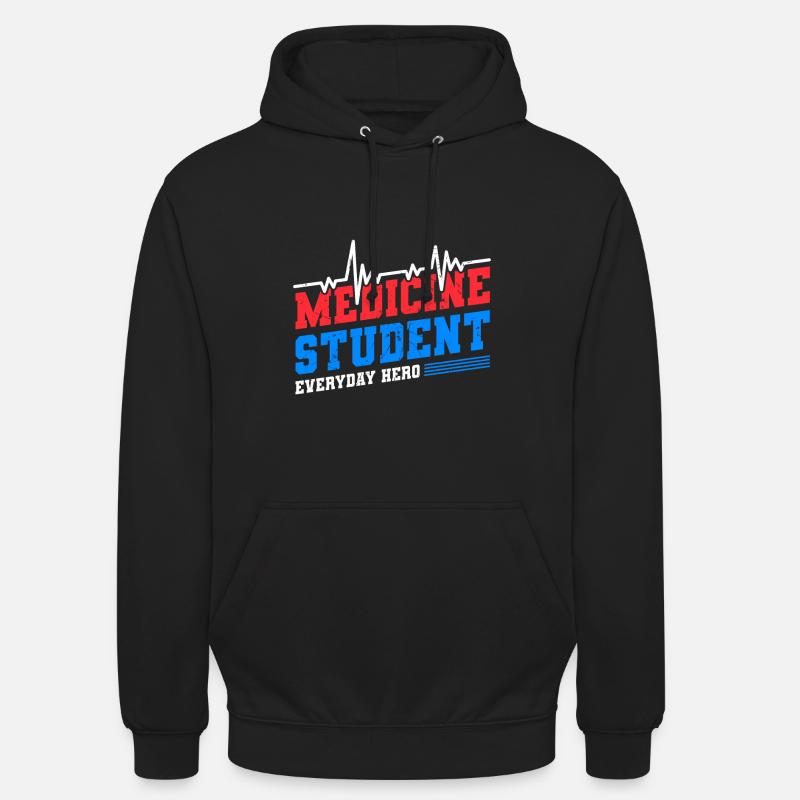 Étudiant en médecine - Sweat-shirt à capuche unisexe - noir