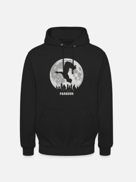 Parkour freerunning parkour runner cadeau-idee - Uniseks hoodie - zwart
